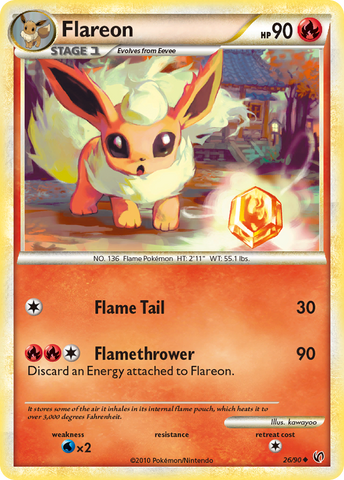 Flareon (26/90) [HeartGold & SoulSilver: Undaunted] - The Mythic Store | 24h Order Processing