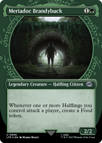 Meriadoc Brandybuck (Showcase) (Surge Foil) [The Lord of the Rings: Tales of Middle-Earth] - The Mythic Store | 24h Order Processing