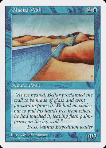 Glacial Wall [Fifth Edition] - The Mythic Store | 24h Order Processing