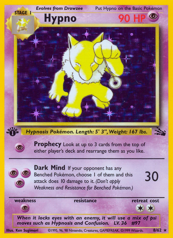 Hypno (8/62) [Fossil 1st Edition] - The Mythic Store | 24h Order Processing