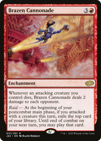 Brazen Cannonade [Jumpstart 2022] - The Mythic Store | 24h Order Processing