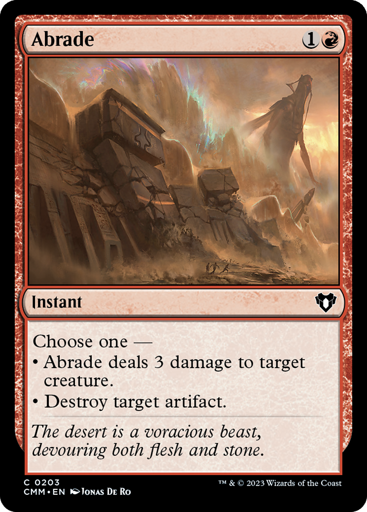 Abrade [Commander Masters] - The Mythic Store | 24h Order Processing