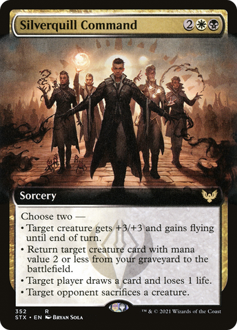 Silverquill Command (Extended Art) [Strixhaven: School of Mages] - The Mythic Store | 24h Order Processing