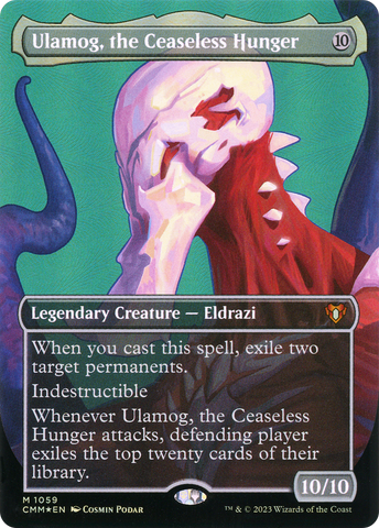 Ulamog, the Ceaseless Hunger (Borderless Textured Foil Frame Break) [Commander Masters] - The Mythic Store | 24h Order Processing