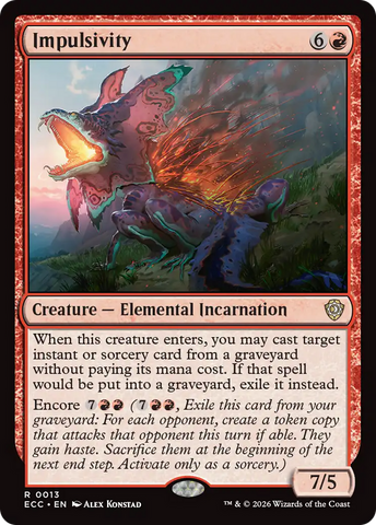 Impulsivity [Lorwyn Eclipsed Commander] - The Mythic Store | 24h Order Processing