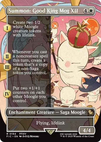 Summon: Good King Mog XII (Borderless) [FINAL FANTASY Commander] - The Mythic Store | 24h Order Processing