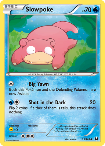Slowpoke (23/108) [Black & White: Dark Explorers] - The Mythic Store | 24h Order Processing