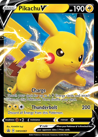 Pikachu V (SWSH061) [Sword & Shield: Black Star Promos] - The Mythic Store | 24h Order Processing