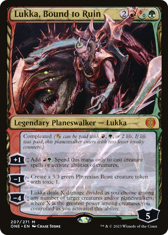 Lukka, Bound to Ruin [Phyrexia: All Will Be One] - The Mythic Store | 24h Order Processing