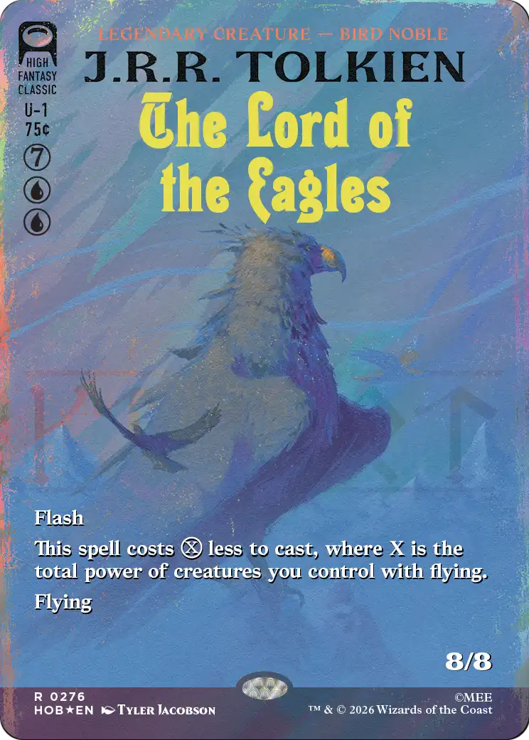 The Lord of the Eagles (Borderless) (Surge Foil) [The Hobbit] - The Mythic Store | 24h Order Processing