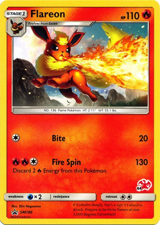 Flareon (SM186) (Charizard Stamp #44) [Battle Academy 2020] - The Mythic Store | 24h Order Processing