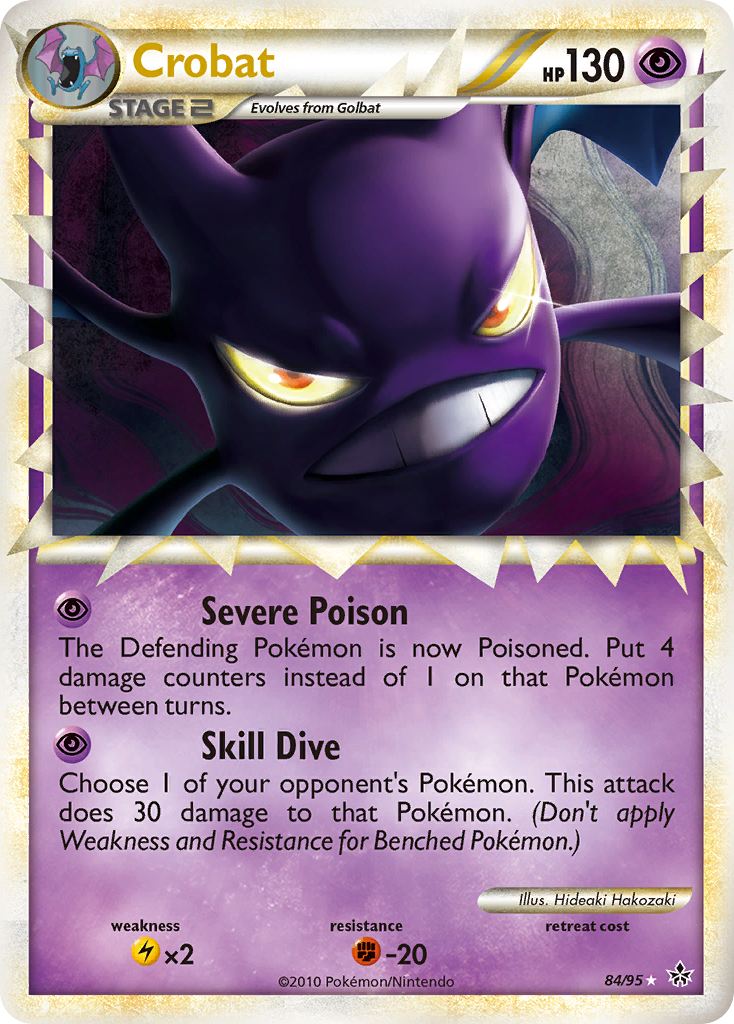 Crobat (84/95) [HeartGold & SoulSilver: Unleashed] - The Mythic Store | 24h Order Processing