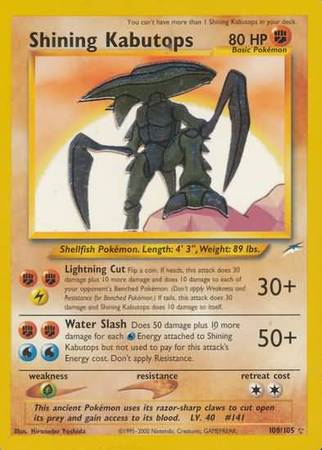 Shining Kabutops (108/105) [Neo Destiny Unlimited] - The Mythic Store | 24h Order Processing