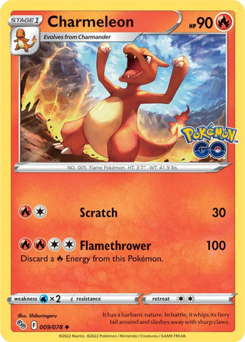 Charmeleon (009/078) [Pokémon GO] - The Mythic Store | 24h Order Processing