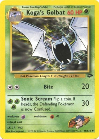 Koga's Golbat (46/132) [Gym Challenge Unlimited] - The Mythic Store | 24h Order Processing