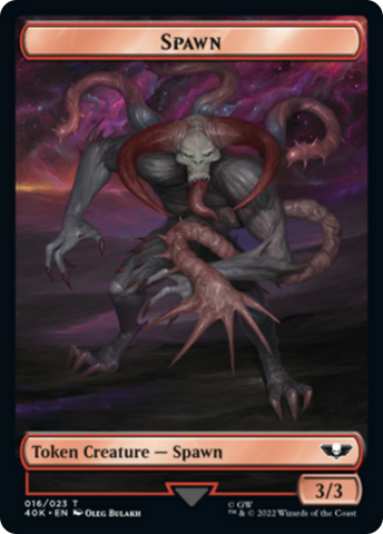 Spawn // Plaguebearer of Nurgle Double-Sided Token [Warhammer 40,000 Tokens] - The Mythic Store | 24h Order Processing