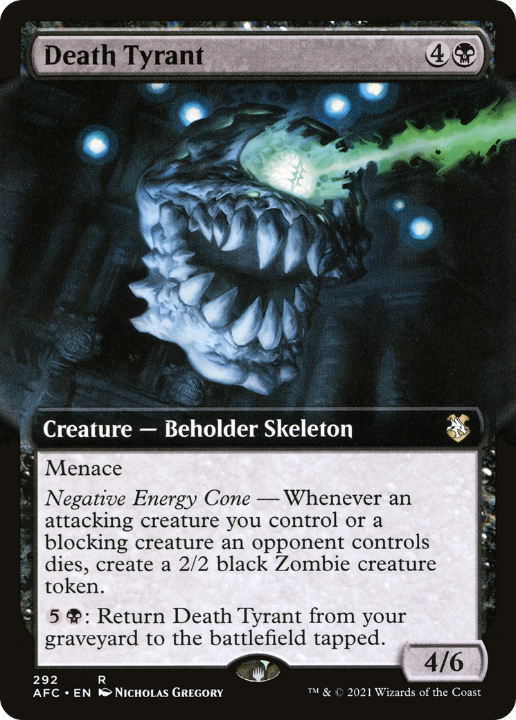 Death Tyrant (Extended Art) [Dungeons & Dragons: Adventures in the Forgotten Realms Commander] - The Mythic Store | 24h Order Processing