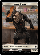 Alien Rhino // Mutant Double-Sided Token [Doctor Who Tokens] - The Mythic Store | 24h Order Processing
