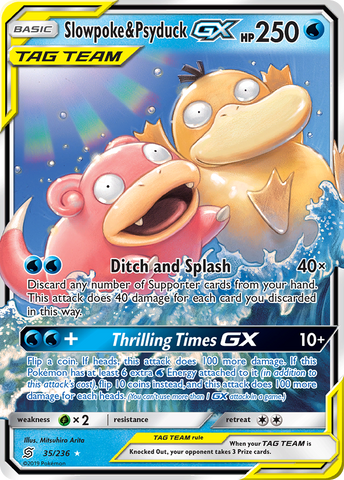 Slowpoke & Psyduck GX (35/236) [Sun & Moon: Unified Minds] - The Mythic Store | 24h Order Processing