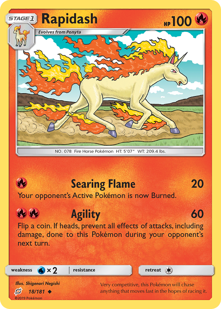 Rapidash (18/181) [Sun & Moon: Team Up] - The Mythic Store | 24h Order Processing