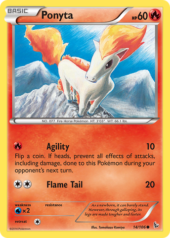 Ponyta (14/106) [XY: Flashfire] - The Mythic Store | 24h Order Processing