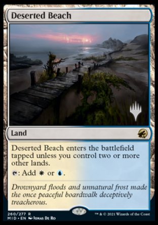 Deserted Beach (Promo Pack) [Innistrad: Midnight Hunt Promos] - The Mythic Store | 24h Order Processing