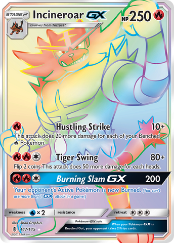 Incineroar GX (147/145) [Sun & Moon: Guardians Rising] - The Mythic Store | 24h Order Processing