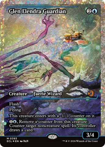 Glen Elendra Guardian (0393) (Showcase) (Fracture Foil) [Lorwyn Eclipsed] - The Mythic Store | 24h Order Processing