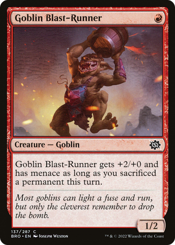 Goblin Blast-Runner [The Brothers' War] - The Mythic Store | 24h Order Processing