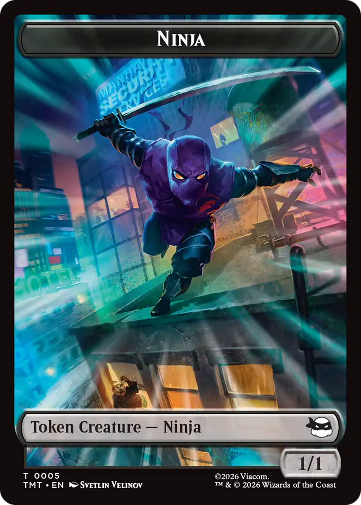 Treasure // Ninja Double-Sided Token [Teenage Mutant Ninja Turtles Commander Tokens] - The Mythic Store | 24h Order Processing