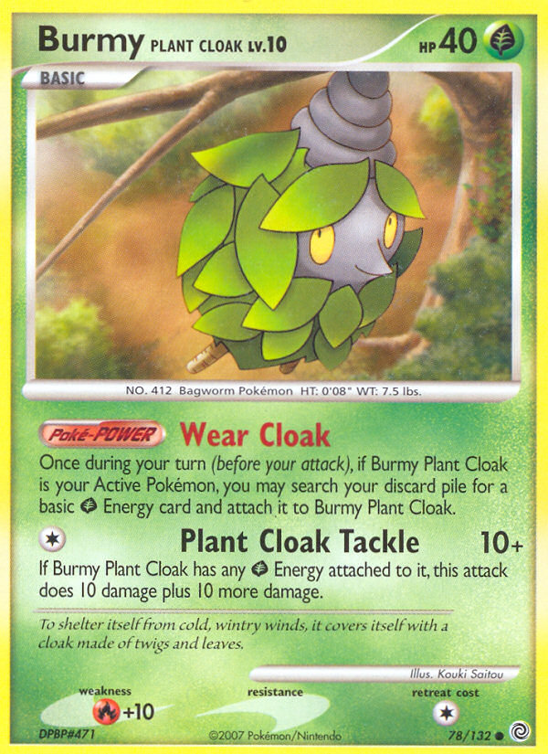 Burmy Plant Cloak (78/132) [Diamond & Pearl: Secret Wonders] - The Mythic Store | 24h Order Processing