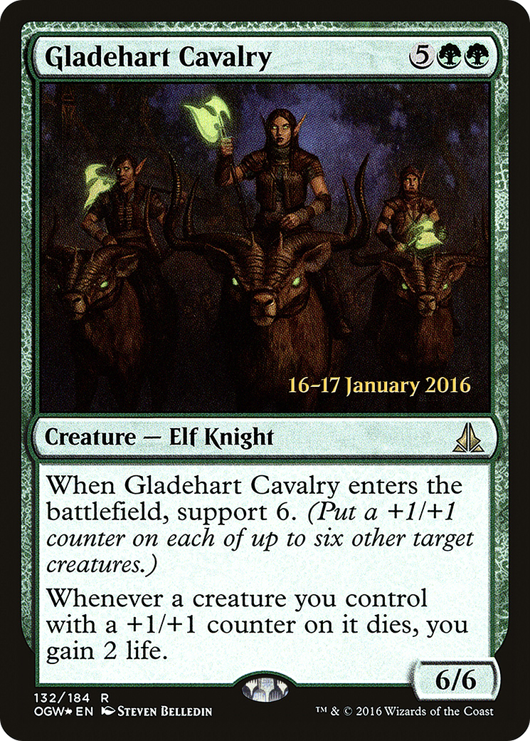Gladehart Cavalry [Oath of the Gatewatch Prerelease Promos] - The Mythic Store | 24h Order Processing