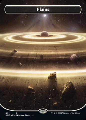 Plains (491) (Orbital Space-ic Land) (Galaxy Foil) [Unfinity] - The Mythic Store | 24h Order Processing