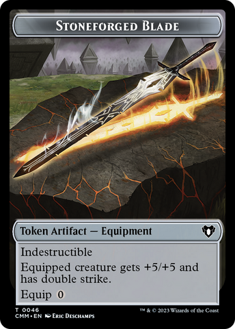 Stoneforged Blade Token [Commander Masters Tokens] - The Mythic Store | 24h Order Processing