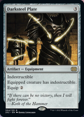 Darksteel Plate [Double Masters 2022] - The Mythic Store | 24h Order Processing