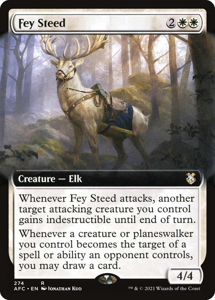 Fey Steed (Extended Art) [Dungeons & Dragons: Adventures in the Forgotten Realms Commander] - The Mythic Store | 24h Order Processing
