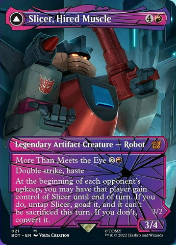 Slicer, Hired Muscle // Slicer, High-Speed Antagonist (Shattered Glass) [Transformers] - The Mythic Store | 24h Order Processing