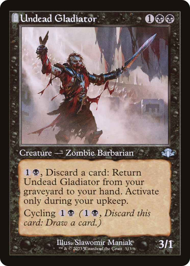 Undead Gladiator (Retro) [Dominaria Remastered] - The Mythic Store | 24h Order Processing