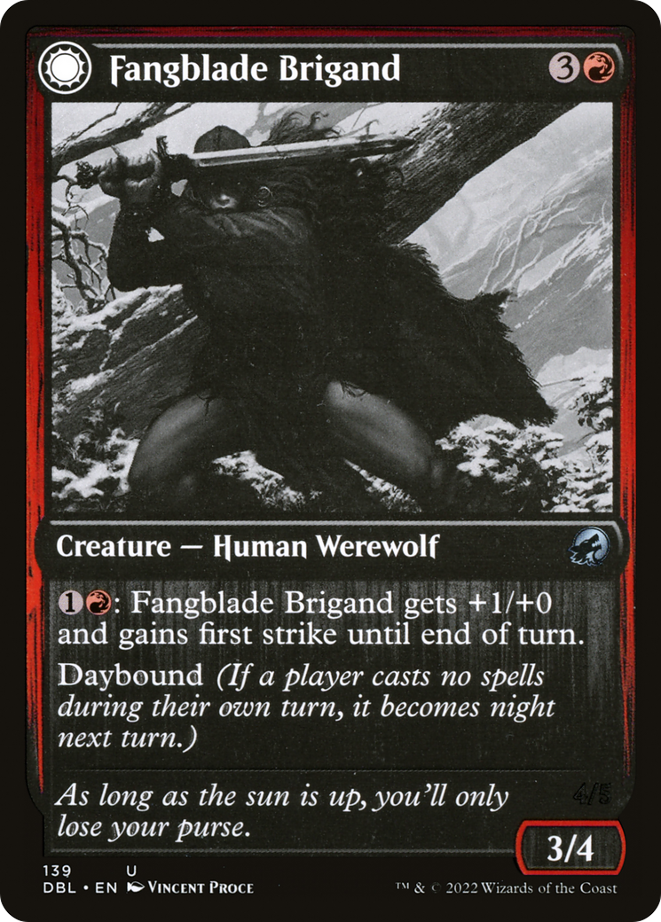 Fangblade Brigand // Fangblade Eviscerator [Innistrad: Double Feature] - The Mythic Store | 24h Order Processing