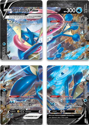 Greninja V-Union (Set of 4) [Sword & Shield: Black Star Promos] - The Mythic Store | 24h Order Processing