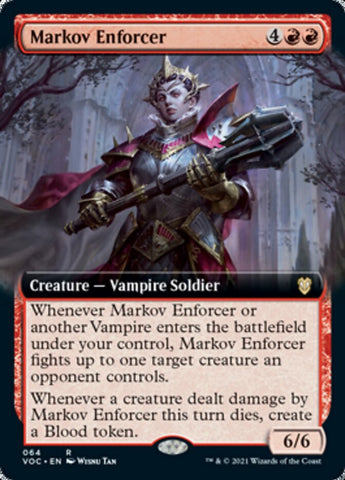 Markov Enforcer (Extended Art) [Innistrad: Crimson Vow Commander] - The Mythic Store | 24h Order Processing