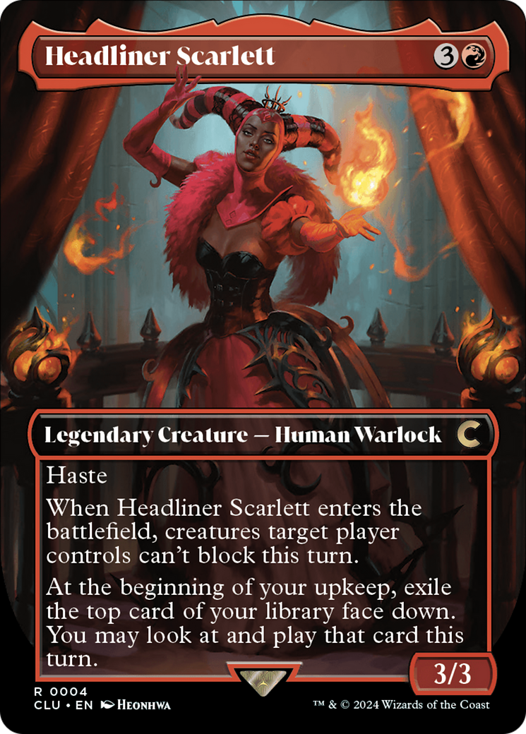 Headliner Scarlett (Borderless) [Ravnica: Clue Edition] - The Mythic Store | 24h Order Processing