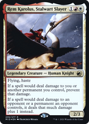 Rem Karolus, Stalwart Slayer [Innistrad: Midnight Hunt Prerelease Promos] - The Mythic Store | 24h Order Processing