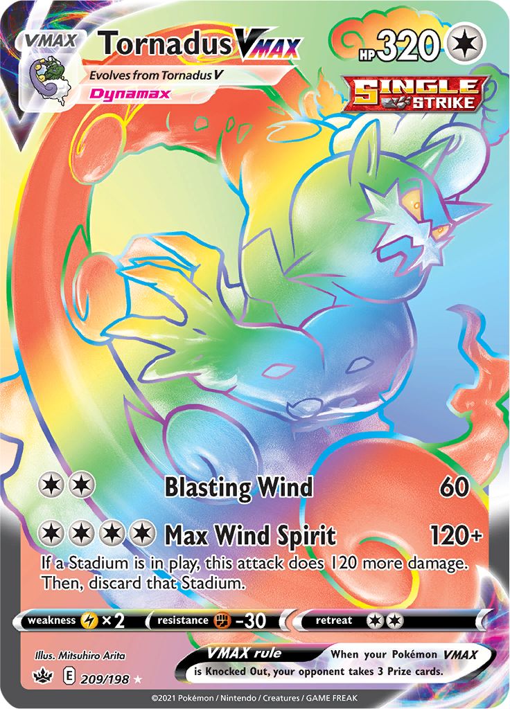 Tornadus VMAX (209/198) [Sword & Shield: Chilling Reign] - The Mythic Store | 24h Order Processing