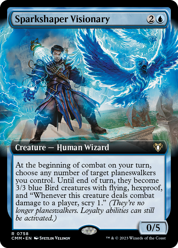 Sparkshaper Visionary (Extended Art) [Commander Masters] - The Mythic Store | 24h Order Processing