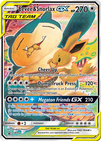 Eevee & Snorlax GX (SM169) [Sun & Moon: Black Star Promos] - The Mythic Store | 24h Order Processing