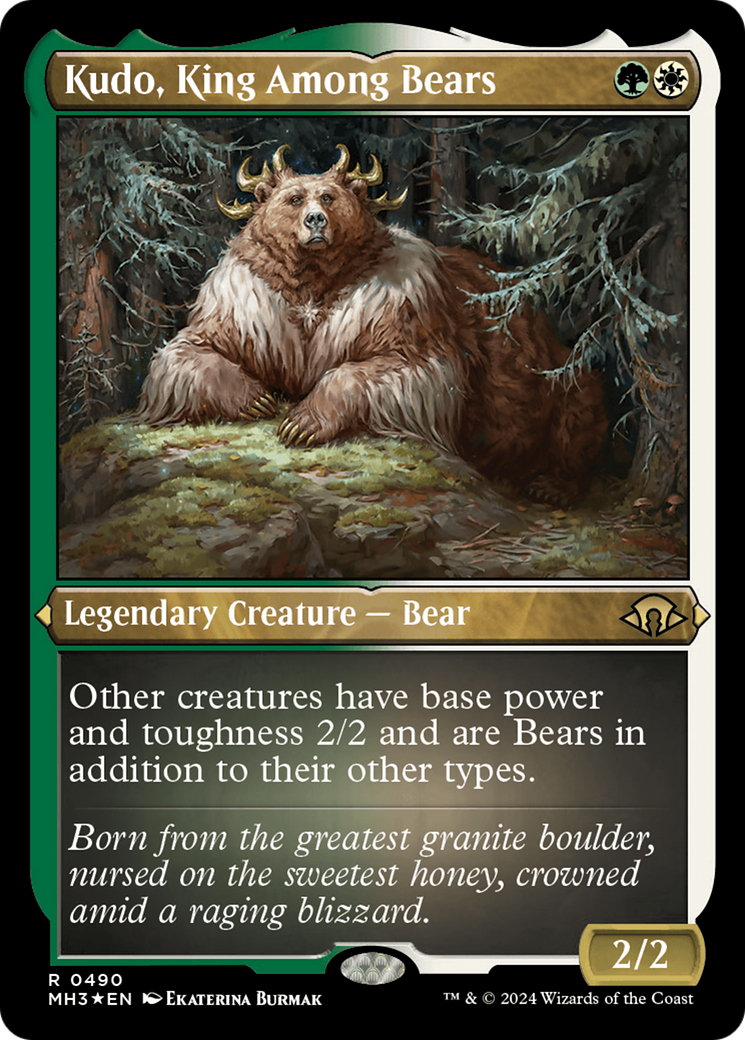 Kudo, King Among Bears (Foil Etched) [Modern Horizons 3] - The Mythic Store | 24h Order Processing