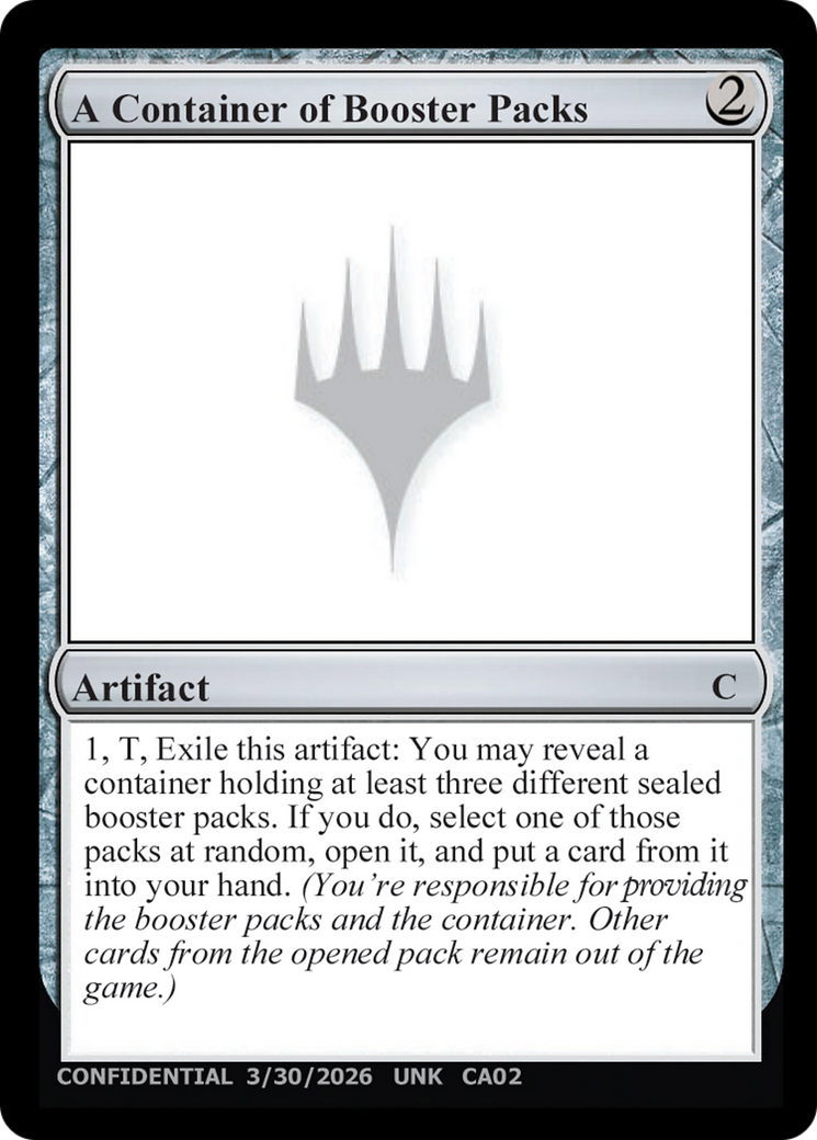 A Container of Booster Packs [Unknown Event] - The Mythic Store | 24h Order Processing
