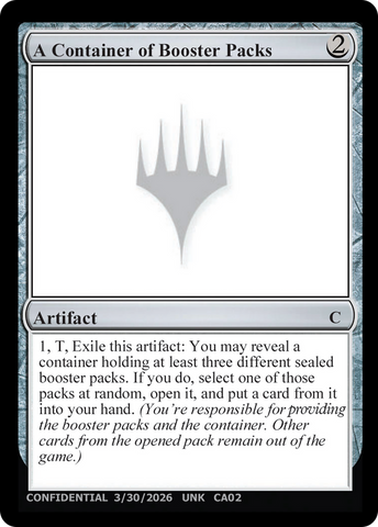 A Container of Booster Packs [Unknown Event] - The Mythic Store | 24h Order Processing