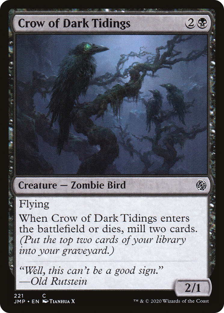 Crow of Dark Tidings [Jumpstart] - The Mythic Store | 24h Order Processing